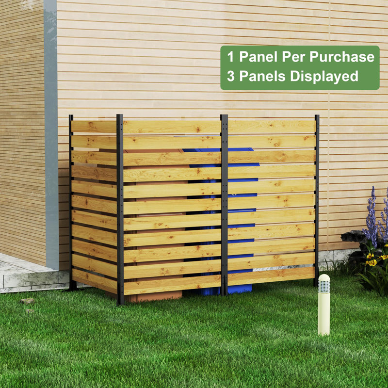 Clôture d'intimité en bois de cèdre 72 po x l 38,5 po (1 panneau), écran d'intimité extérieur, clôtures décoratives pour patio