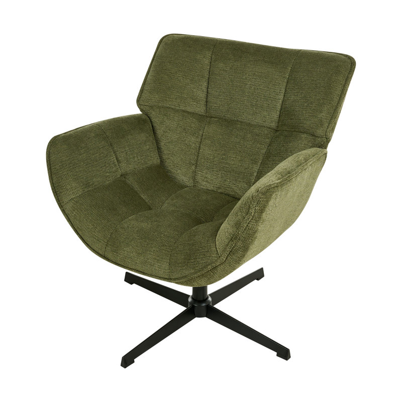 Swivel Armchair AUMA Fabric, Green