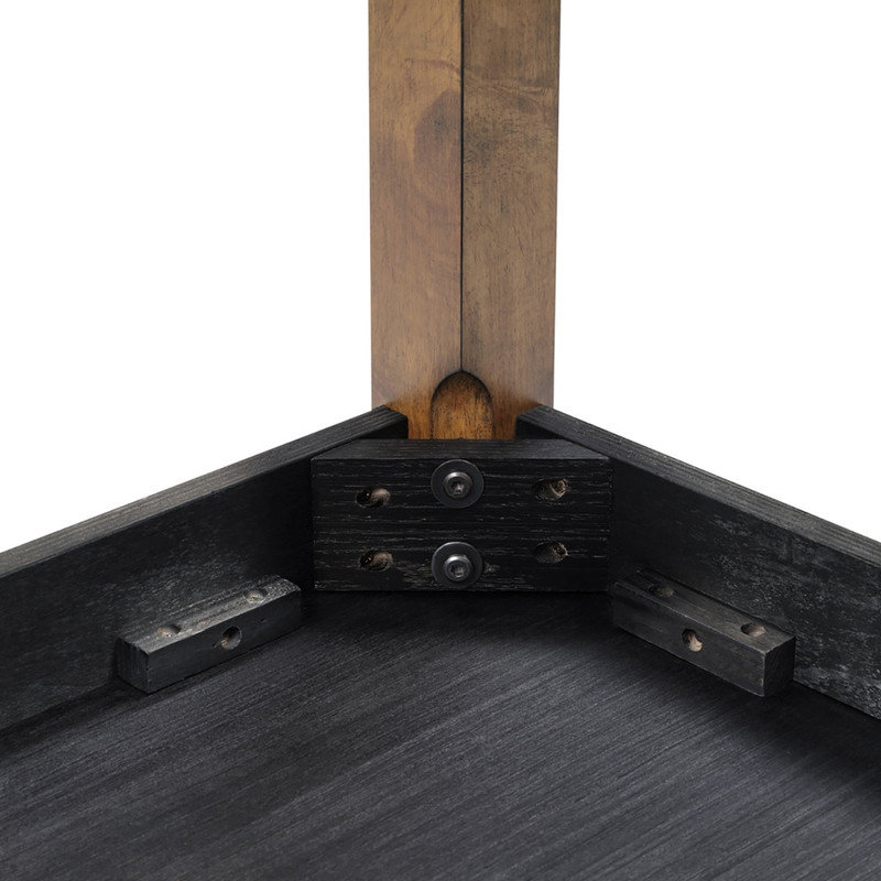 Table de salle à manger carrée en chêne, hauteur de comptoir, plateau de table en bois massif pour 4 personnes, table d'appoint carrée idéale pour les petits espaces