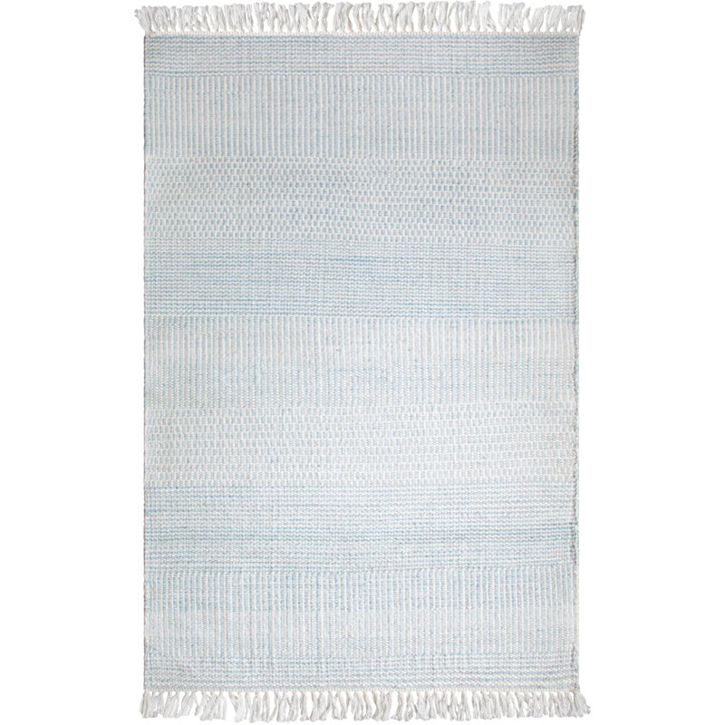 Somner Handmade Flatweave Blue Indoor / Outdoor Area Rug, Rectangle 2' x 3', Blue