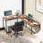 L-Shaped Metal Base Computer Desk-716338879