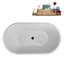Baignoire autoportante 54 po avec drain interne Streamline-112235288