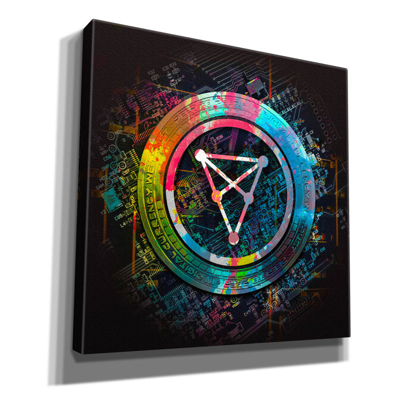 «Chiliz Crypto Power» par Epic Portfolio, art mural sur toile, H 12 po x l 12 po x P 0,75 po