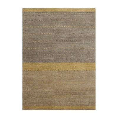 One-of-a-Kind Hand-Knotted 5' x 7' Wool Area Rug in Moss/Gray/Olive