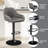 Eastway Swivel Upholstered Adjustable Height Counter Stool with Metal Frame-2039254755