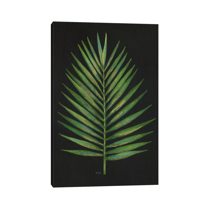Midnight Palm by Tava Studios - Wrapped Canvas Print, 20.32 cm H x 30.48 cm W