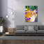 Toile épique Graffiti «Purple Pansies» par Thatgrubgirl, 40 po x 54 po-449060166