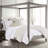 Washed Linen White King Quilt