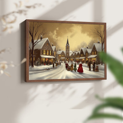 Art de Noël - CMXVI - Reproduction encadrée - Restickable