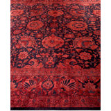 Overdyed Hand-Knotted Wool Modern-Contemporary Pink Area Rug 10' 1" x 13' 8"