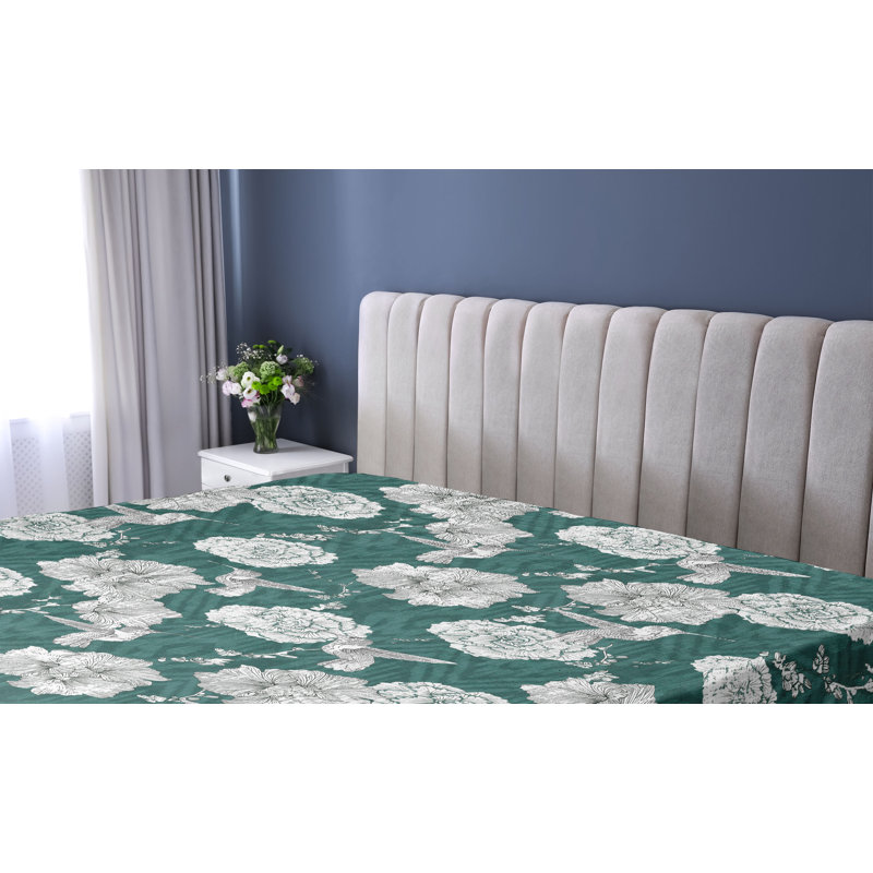 Drap-housse à motif floral bohème Ambesonne, Queen Fitted Sheet