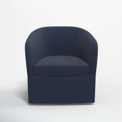 Lesia Upholstered Swivel Barrel Chair