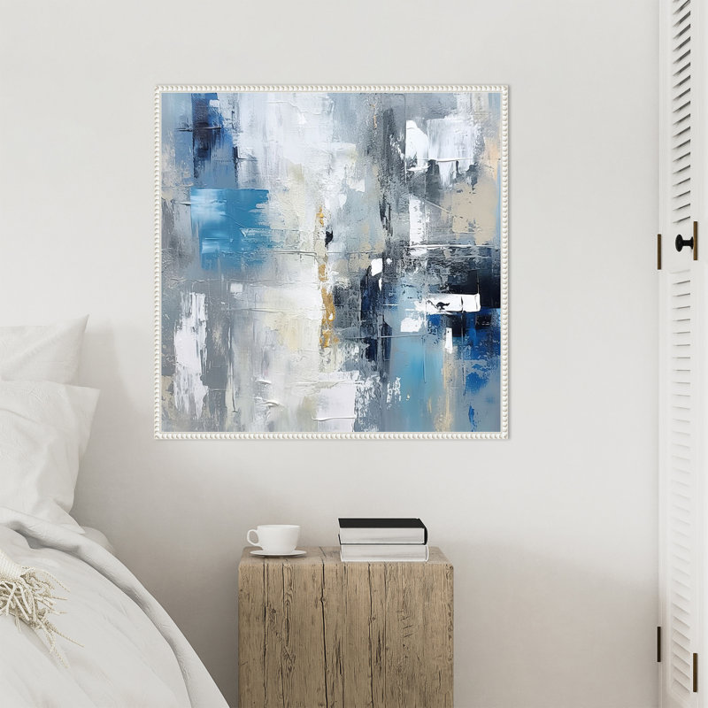 «Blue Sea Mist IV» par Irena Orlov, reproduction d'art sur toile encadrée, H 30 po x l 30 po