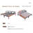 Carrboro Black Aluminum 2-In-1 Outdoor Daybed With Acacia Wood Trays & 3.9" Thick Cushions-124177598