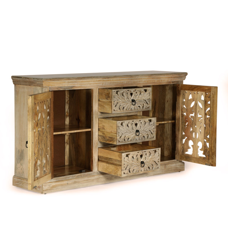3 tablettes latérales à 3 tiroirs