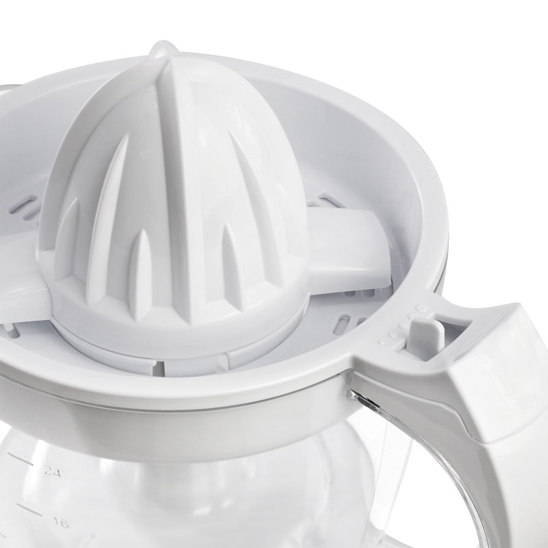 moRollio 24 Ounce Compact Electric Citrus Juicer in White, White