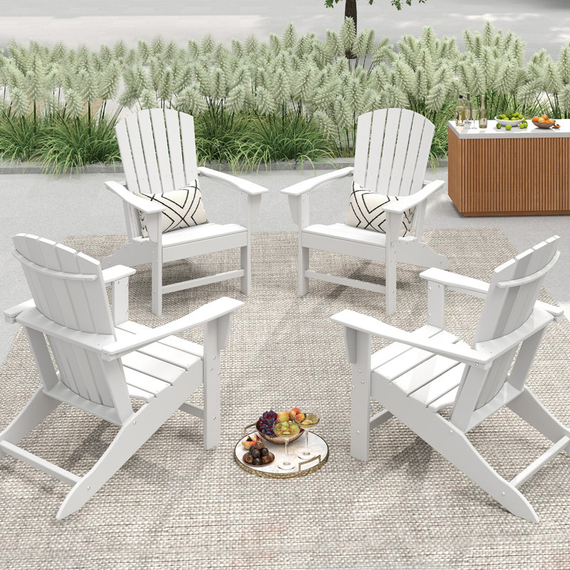 Hdpe Outdoor Adirondack Chair (Set Of 4 )