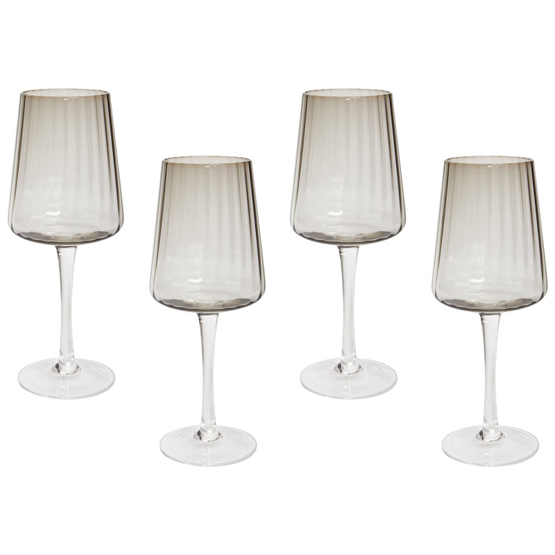 Dectrick 360ml Handmade White Wine Glass Set