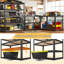 Tablettes de rangement réglables en métal de 40 po pour garde-manger, garage, sous-sol, entrepôt, assemblage facile-252495109-252495111