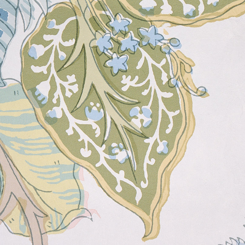 Indian Arbre Wallpaper, Soft Green