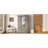 3-Door Mirror Wardrobe With Shelves-737891310