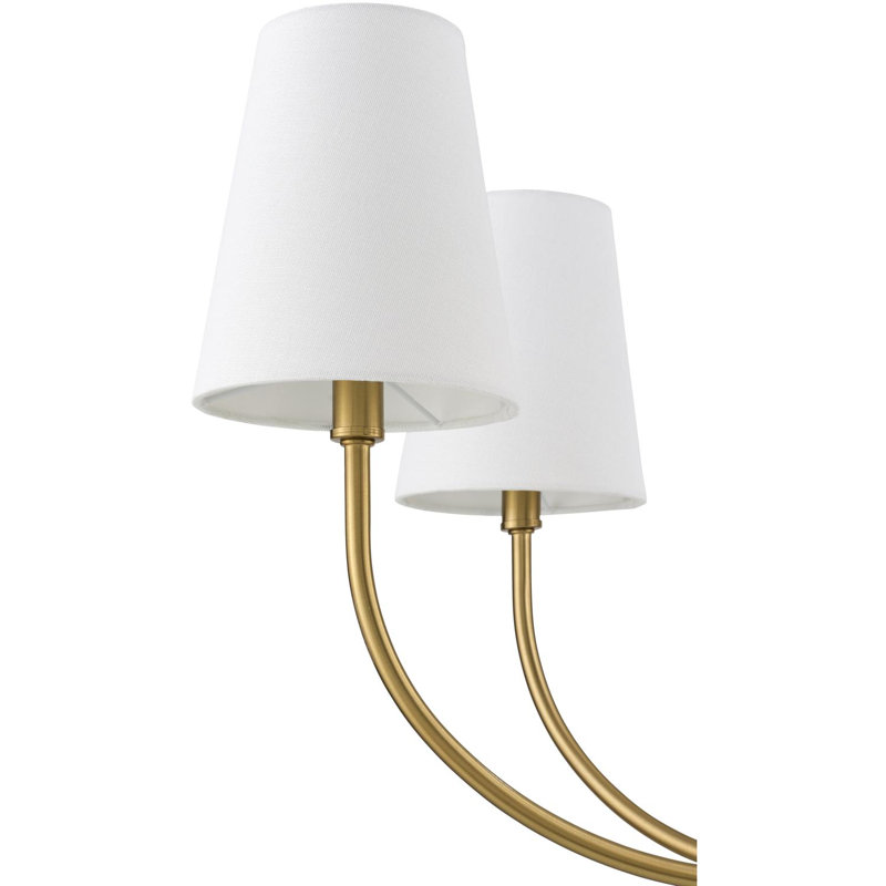 Lustre Zandy, Laiton, 6, H 16 po x l 29 po x P 29 po