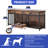 Wooden Double Dog Crate Furniture with Feeders-1101069960-1112564006