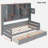 Bellinger All-in-One Wooden Daybed With 2 Drawers, Cabinets and Shelves-299645599-299645593