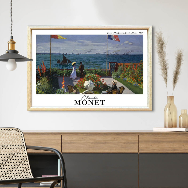 Élégante peinture encadrée décorative, 16,5 po x 24,4 po | Cadre 100% bois massif (épaisseur: 0,8 pouce) | Fond en panneau de fibres à densité moyenne durable (épaisseur: 0,1 pouce) | Art imprimé UV pour le salon, la chambre à coucher et le bureau
