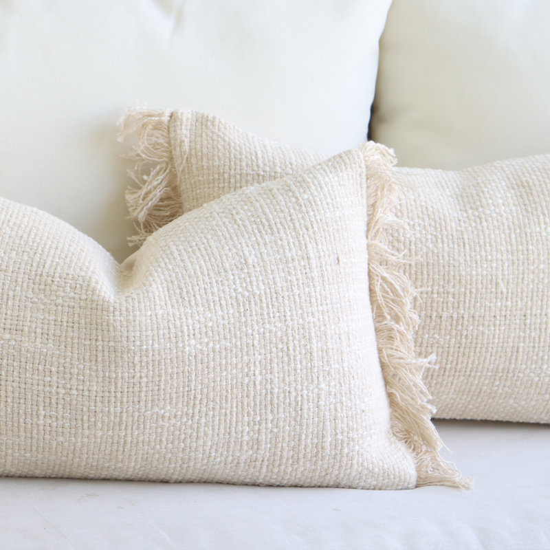 Cotton Pillow Cover, Ivory