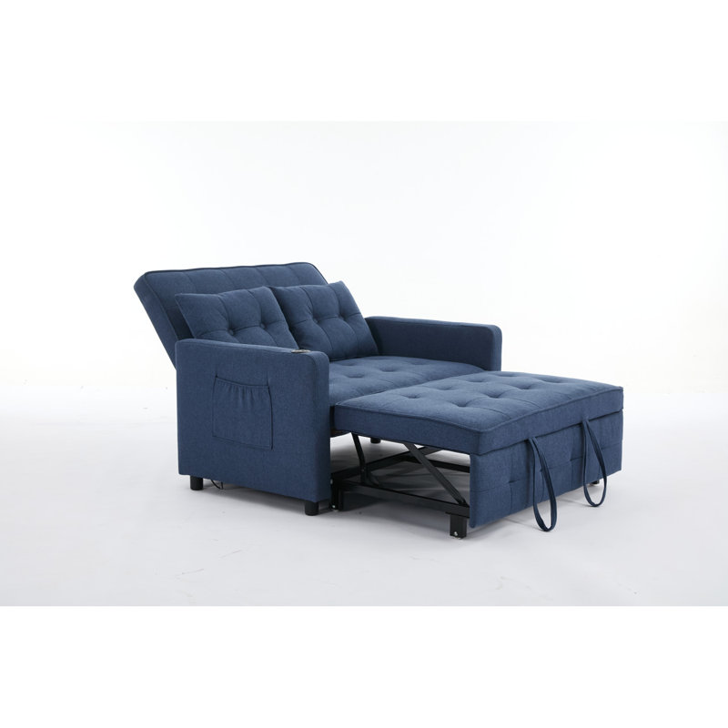 Canapé-lit convertible 3 en 1 Sleeper Chair, Bleu