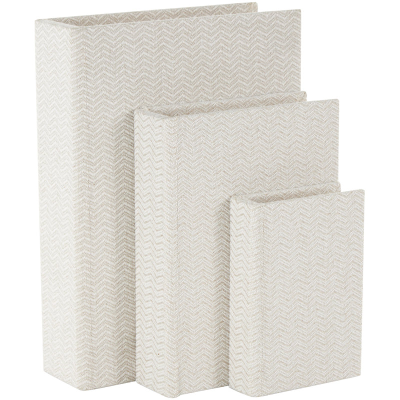 Ensemble de boîtes décoratives multicolores Damali, Blanc