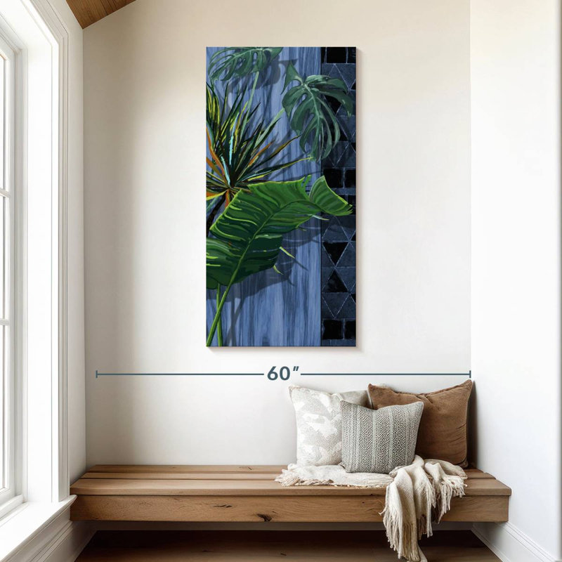 Indoor Green Leaves, 48" H x 24" W