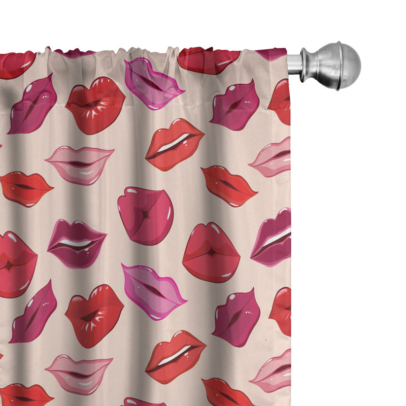 Kiss Semi-Sheer Rod Pocket Sliding Panel, 28" x 95"