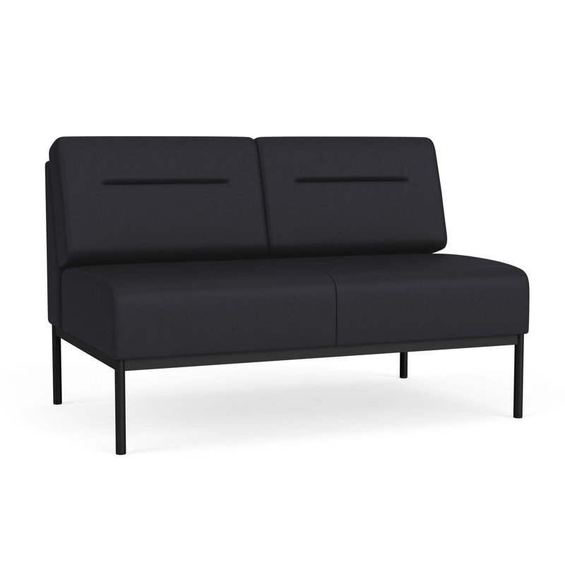 Causeuse Darsey, Noir, Noir Patriot Plus, Sans alimentation