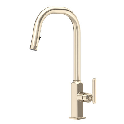 Apothecary Pull-Down Kitchen Faucet With C-Spout