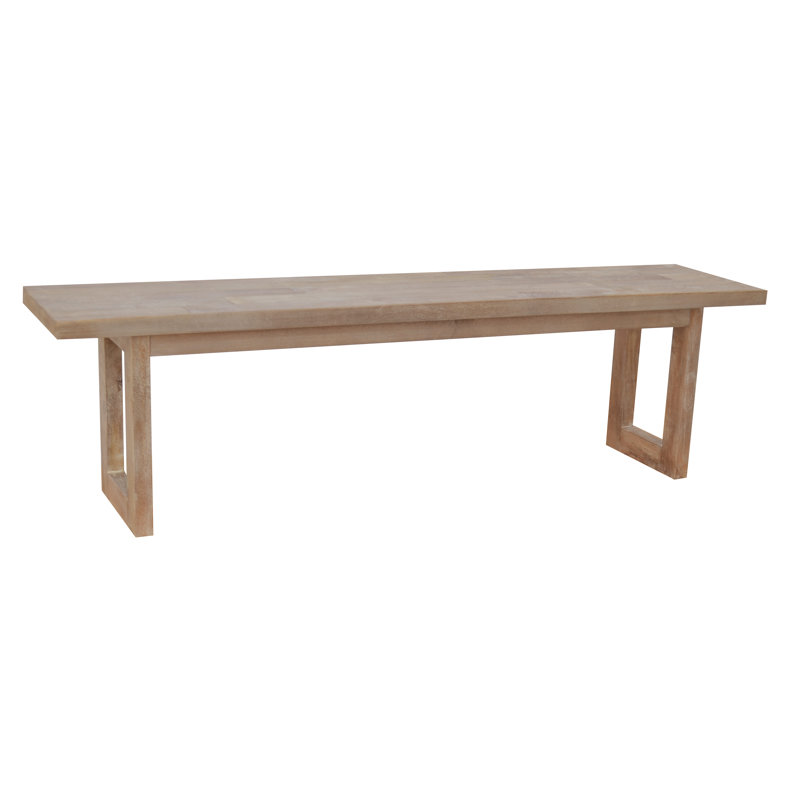 Banc en bois massif Mikalynn