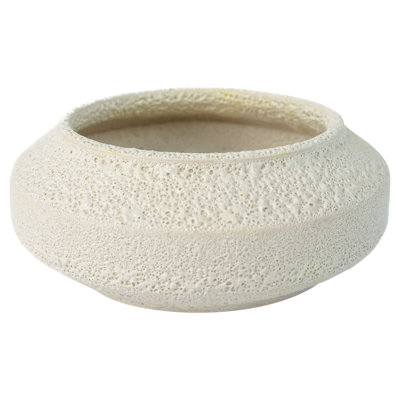 White On Terra Earthenware Decorative Bowl