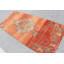Tapis turc vintage tissé à la main en orange pour décoration intérieure et salon style bohémien