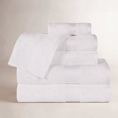 Nolhan 6-Piece Bamboo Cotton Towel Set