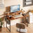 Tunnis Writing Desk with Monitor Stand-1587912471-1587912470