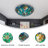 3-light Dimmable Tiffany Ceiling Light