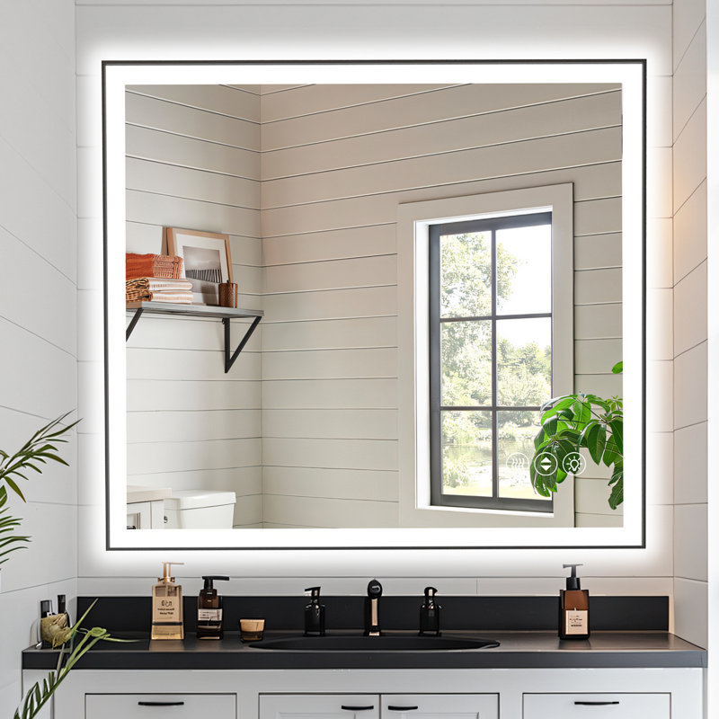 40x36 Inch Frameless LED Bathroom Mirror,Smart Mirror