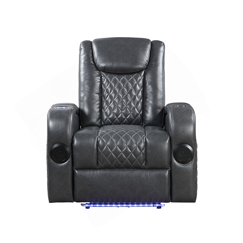 Fauteuil inclinable électrique Alair avec haut-parleur Bluetooth et porte-gobelet rafraîchissant, confort ultime et solution de divertissement