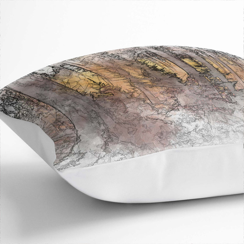 Square Cushion, 40cm H x 40cm W x 15cm D, White