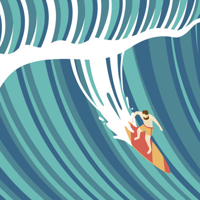 Big Wave - Impression sur toile