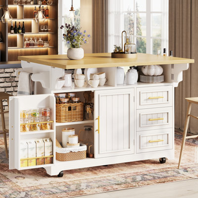 143 cm W Kitchen Island