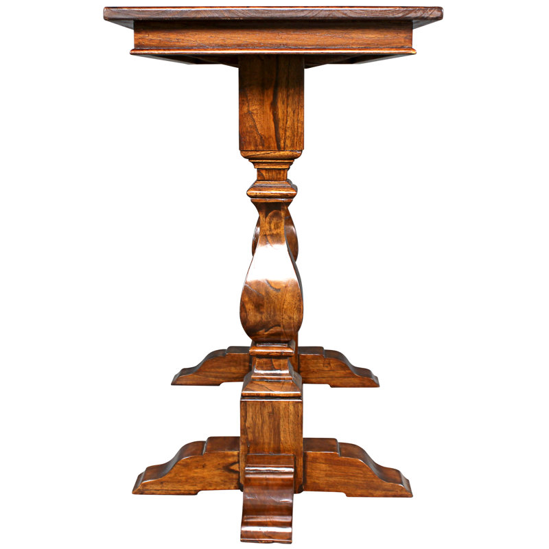 Merseyside 52'' Warm Oak Solid Wood Console Table with Storage