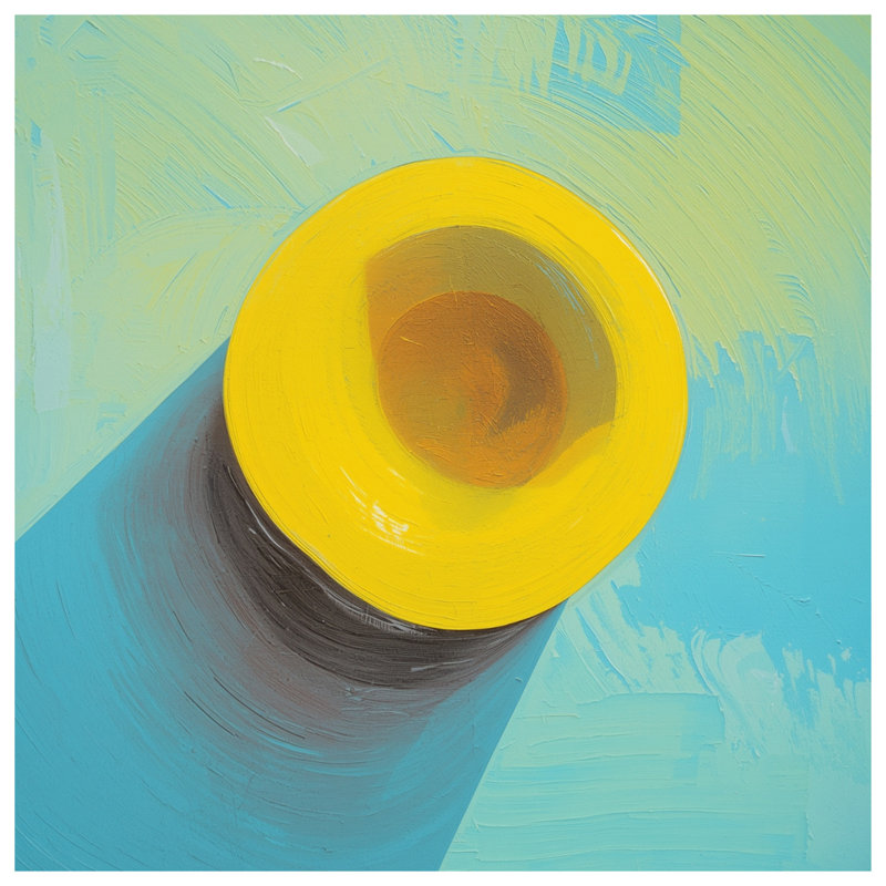 Chapeau jaune sur housses de couette, Lit simple