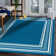 Qulin Blue Non-Slip Area Rug